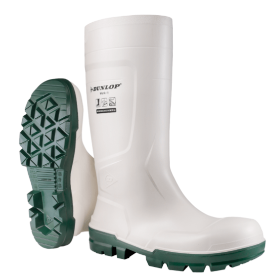 Stivali Gomma Impermeabili Uomo Donna Scarpe Da Lavoro Uomo Stivali Dunlop Hobby | Verde/Grigio | Impermeabili | Senza Puntale Acciaio | Altezza Polpaccio Stivali Antipioggia Uomo Dunlop Stivali